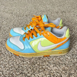 Nike Air‎ Prestige 2 Women’s Size 7 Basketball Shoes Orange Green Blue
